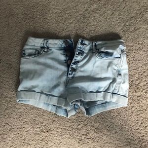 High waisted shorts